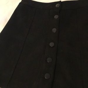 Forever 21 Suede Button-Up Skirt
